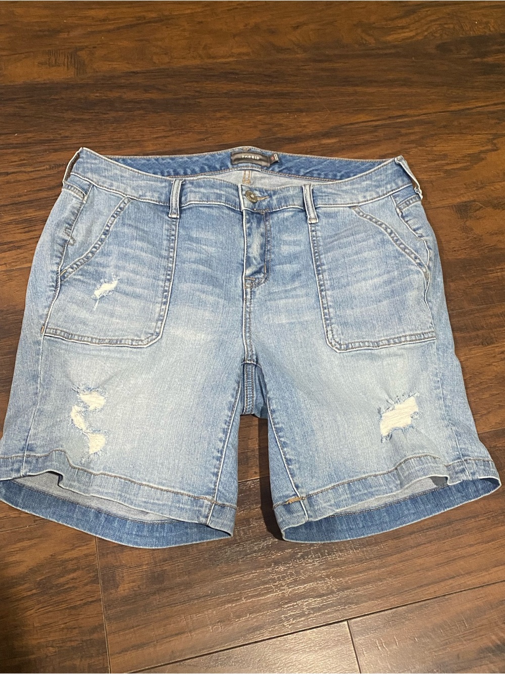 Torrid Light Wash Denim Shorts